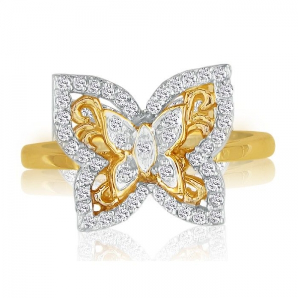 Diamant Ring Schmetterling