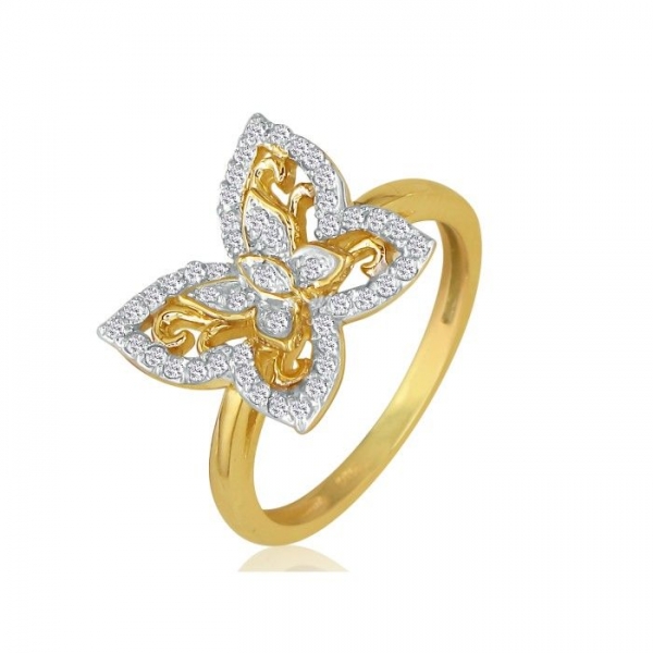 Diamant Ring Schmetterling